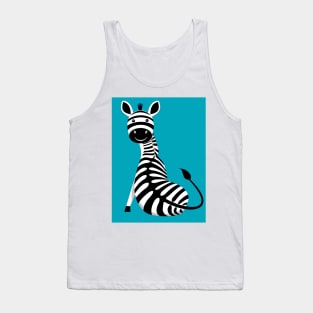 SITTING ZEBRA #4 Tank Top